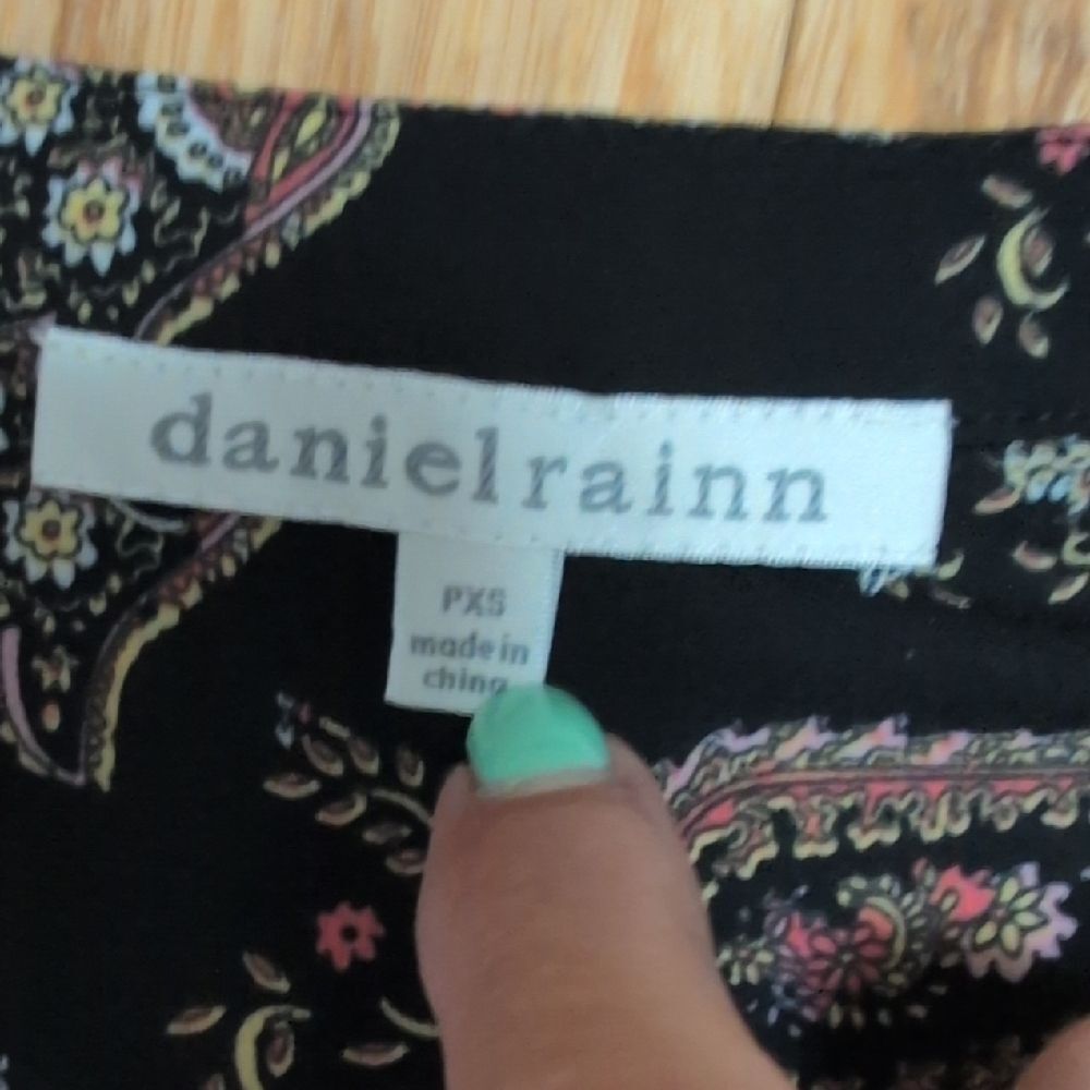 Daniel Rainn Black Paisley Blouse Size PXS - Picture 4 of 7